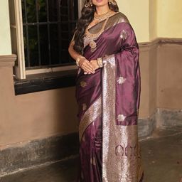 anouk rustic Anouk Ethnic Motifs Woven Design Zari Detail Banarasi Saree-picture-24