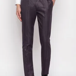 VEI SASTRE Men Smart Slim Fit Formal Trousers image 1