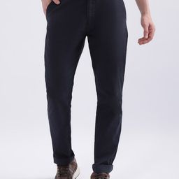 Iconic Men Slim Fit Mid Rise Trousers-picture-30