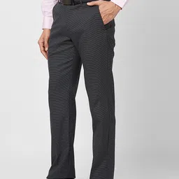 Park Avenue Men Checked Formal Trouser image 5