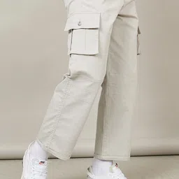 Styli Men Panel Detail Cotton Twill Oversized Cargo-picture-38