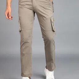 Urbano Fashion Men Mid-Rise Cargos Trousers-image-87