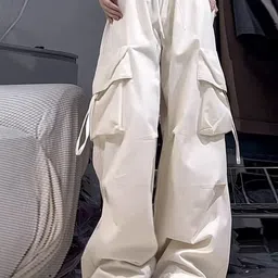 LULU & SKY Women Low-Rise Cargos Trousers-picture-12