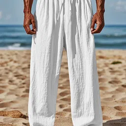 StyleCast x Revolte Men Loose Fit Easy Wash Pleated Chinos Trousers-image-36