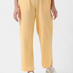 Vero Moda Girls Mid Rise Plain Cotton Regular Trousers-picture-19