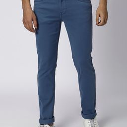 Mufti Men Cotton Slim Fit Chinos Trousers-picture-12