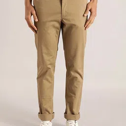 Indian Terrain Men Brooklyn Mid-Rise Slim Fit Chinos Trousers-image-55