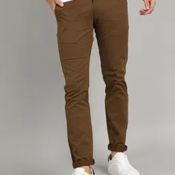 Urbano Fashion Men Slim Fit Mid-Rise Chinos Trousers-picture-18