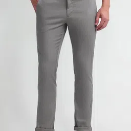 Arrow Sport Men Solid Mid Rise Slim Fit Chinos Trousers-picture-10