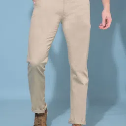 Crimsoune Club Men Mid-Rise Smart Slim Fit Chinos Trousers-image-25