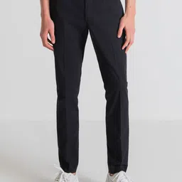 Antony Morato Men Blue Skinny Fit Cotton Trousers-picture-11