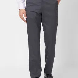 Park Avenue Men Checked Formal Trousers-picture-19
