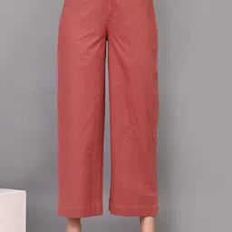 IQRAAR Women Mid Rise Cotton Trousers-picture-41