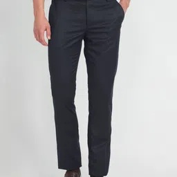 Arrow New York Men Flat-Front Mid-Rise Regular Fit Formal Trousers-picture-13