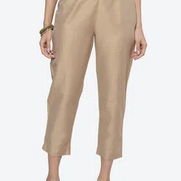 Biba Women Relaxed Mid Rise Trousers-picture-27