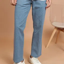 HIGHLANDER Men Blue Mid-Rise Chinos Trousers-image-11