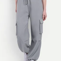 Next One Women Smart High-Rise Cargo Trouser-image-67