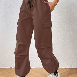 Next One Women Smart Baggy Fit Parachute Trousers-picture-49