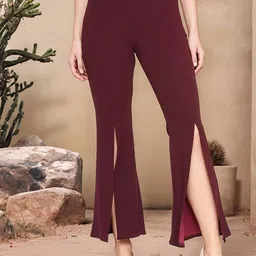 ZYNG Women Slim Fit High-Rise Trousers-image-73