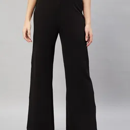 Chemistry Women Flared High Rise Parallel Trousers-image-16