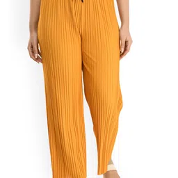 Gladly Women Striped Relaxed Loose Fit High-Rise Trousers-picture-36