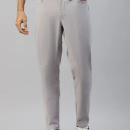 Slowave Men Purple High-Rise Trousers-picture-21