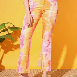 BAESD Women Tie & Dye Original Regular Fit Regular Trousers image 1