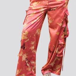 Muvazo Women Floral Printed Comfort Wrinkle Free Cargos-picture-15