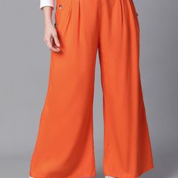 Oxolloxo Women Relaxed Easy Wash Pleated Trousers-picture-26