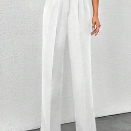 Next One Women Smart Loose Fit High-Rise Easy Wash Korean Pants-picture-3