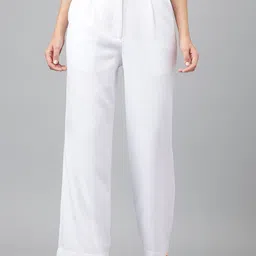 Latin Quarters Women High Rise Pleated Trousers-picture-16
