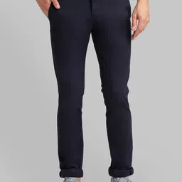 Parx Men Blue Slim Fit Trousers-picture-31
