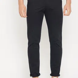 Duke Men Slim Fit Mid-Rise Cotton Chino Trousers-image-55