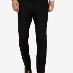Greenfibre Men Mid-Rise Slim Fit Formal Trousers-image-27