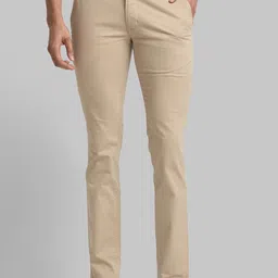 Parx Men Mid Rise Slim Fit Cotton Trousers-image-92
