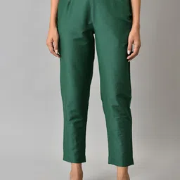 W Women Slim Fit Mid-Rise Cigarette Trousers-image-72