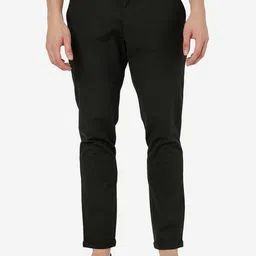 Greenfibre Men Slim Fit Mid Rise Pure Cotton Trousers-picture-35