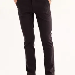 Red Flame Men Mid-Rise Cotton Slim Fit Trousers-picture-21