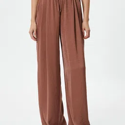 Koton Women Mid-Rise Trousers-image-90