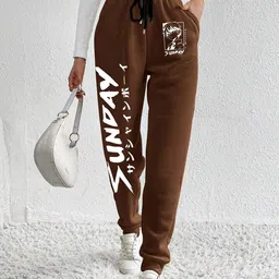 TABADTOD Women Printed Relaxed Joggers Trousers-picture-22