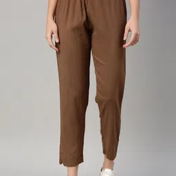 GOLDSTROMS Women Mid-Rise Regular Fit CottonTrousers-picture-12