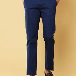 Melvin Jones Men Comfort Mid-Rise Regular Trouser-image-8