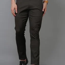 TQS Men Brown Comfort Trousers-picture-27