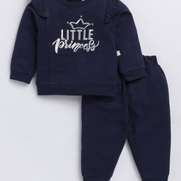 Moms Love Girls Typography Printed Top with Trousers-picture-12