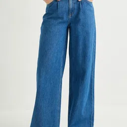 Koton Women Relaxed Fit Mid Rise Clean Look Cotton Jeans-image-53