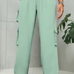 Bewakoof Men Loose Fit Cargo Korean Trousers-image-16