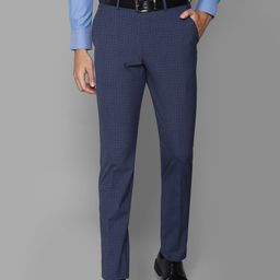 Louis Philippe Men Checked Slim Fit Formal Trouser-picture-18