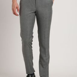 Turtle Men Tailored Tapered Fit Mid-Rise Formal Trousers-picture-16