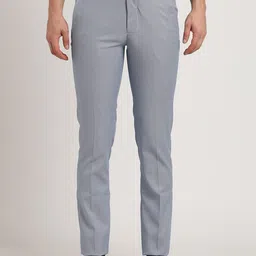 Turtle Men Tailored Tapered Fit Mid-Rise Formal Trousers-picture-32