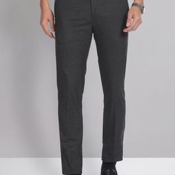 AD By Arvind Men Slim Fit Formal Trousers-picture-6